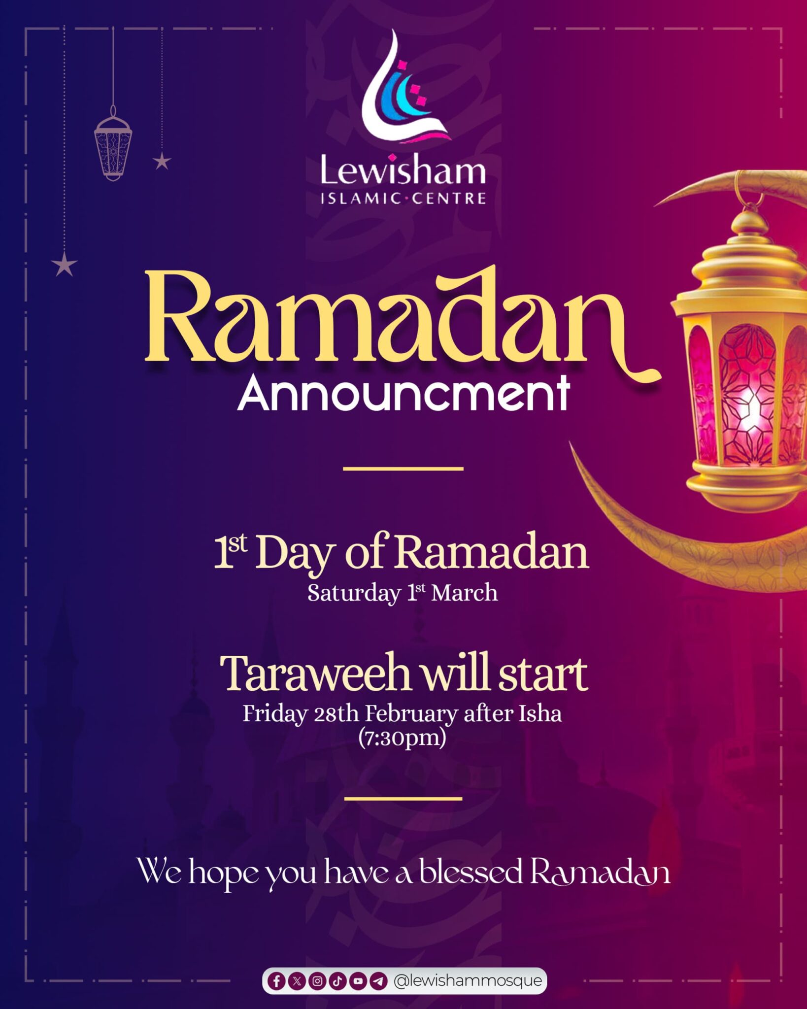 prayer time london ramadan 2025